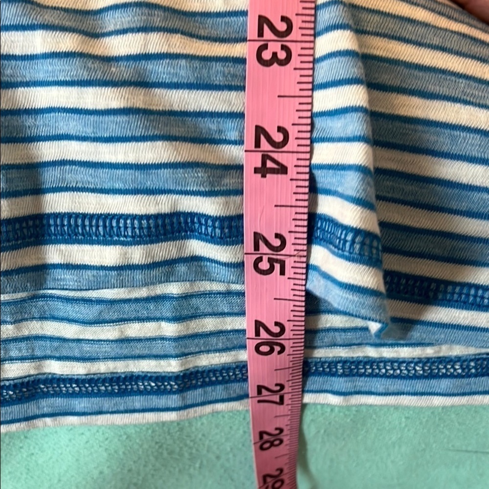 Talbots Blue and White Striped Short Sleeve Tee NWOT - Picture 6 of 7